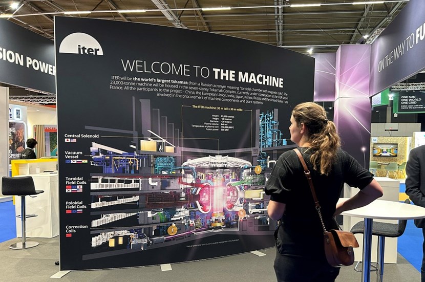 The ITER exhibition booth at the 26th edition of the World Energy Congress in Rotterdam. (Click to view larger version...)