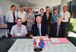 The signature represents a key milestone for both the Japanese Domestic Agency and the ITER Organization, and an important milestone for the project schedule. (Click to view larger version...)