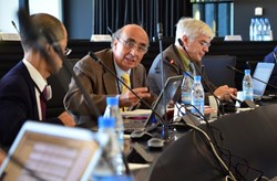 ''Seeking compromise where there is no easy solution.'' - Maurizio Gasparotto (centre), the new Chairman of the TBM Program Committee. (Click to view larger version...)