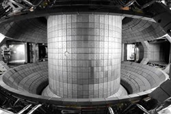 A birds-eye view of the inside of the KSTAR vacuum vessel after the installation of all the in-vessel components. (Click to view larger version...)