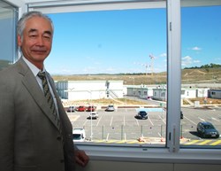 A room with an exceptional view: Osamu Motojima, Director-General of the ITER Organization. (Click to view larger version...)