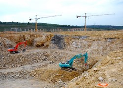 The first phase of the Tokamak excavation is nearing completion. (Click to view larger version...)