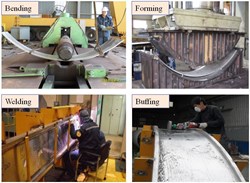 Some of the manufacturing processes tested during fabrication of the mockup. (Click to view larger version...)