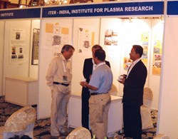 ITER-India manned a stand for poster presentations on ITER and ITER-India activities. (Click to view larger version...)