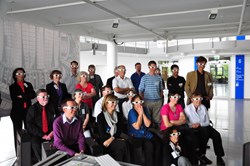 The future is three dimensional: Members of the EFDA Public Information Network watching the latest 3D fusion animation produced by the European Commission. Photo: Gieljan de Vries (Click to view larger version...)