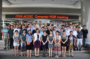 Participants from the Chinese Domestic Agency and ITER's Electrical Engineering Division at the meeting. (Click to view larger version...)