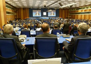 The IAEA held its annual General Conference from 17 to 21 September 2012 in Vienna. Over five days, close to 2,000 high-level governmental representatives from the IAEA's 155 Member States gathered to consider and discuss a range of topics on the peaceful development of nuclear science and technologies. (Click to view larger version...)