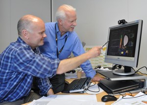 Anders Wallander and Thomas Casper: working on RDBS has provided strong linkage between CODAC engineers and Fusion Science & Technology (FST) physicists. (Click to view larger version...)