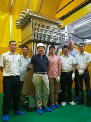 The first production unit has been realized in China. Its design is based on years of prototyping, load analyses and testing ... and the input of engineers from the ITER Organization, the Chinese Domestic Agency, and contractors in China. (Click to view larger version...)
