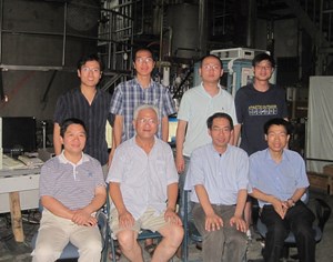 The ASIPP high temperature superconductor current leads team: (back left to right) H. Feng, L. Niu, X. Huang, T. Zhou; (front left to right) Y. Song, Y. Bi, Y. Yang, K. Ding (Click to view larger version...)