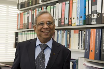 Prof. Shukla was the first German citizen to be elected into the Royal Swedish Academy of Sciences, Physics division. As a member of the academy he advised the Nobel Prize committee. (Click to view larger version...)