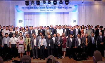IBF Korea/14 was organized by the Korean Domestic Agency for ITER with the participation and support of the ITER Organization, the European Domestic Agency (Fusion for Energy) and the other ITER Domestic Agencies. (Click to view larger version...)