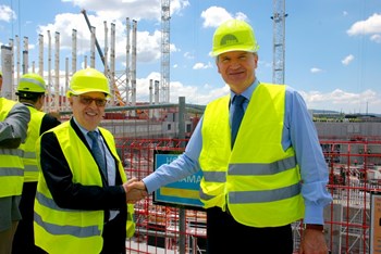 The transfer of the project from Research to Energy within the European Commission ''means that ITER is taking its place in the long-term energy strategy of the European Union, and that it is no longer seen as just a science project,'' says Robert-Jan Smits, Director-General for Research and Innovation within the European Commission (right, seen here with Dominique Ristori, Director-General for Energy). (Click to view larger version...)