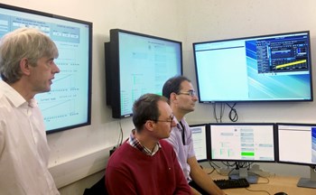 In the CODAC control room, a prototype neutron diagnostics plant I&C system was successfully demonstrated in September. (Click to view larger version...)