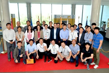 Preparing for the installation phase: specialists from the ITER Organization, the Korean, Chinese and Russian Domestic Agencies, and the industries involved gathered for a two-day workshop at ITER Headquarters. (Click to view larger version...)