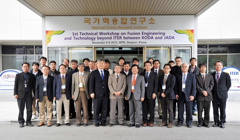 More than 40 experts in fusion attended from both countries, including the head of the Korean Domestic Agency, Dr. Kijung Jung, and the head of the Japanese Domestic Agency, Dr. Eisuke Tada. (Click to view larger version...)