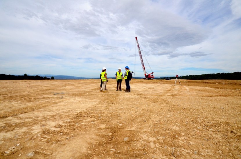 The two-hectare logistics platform will host the 9,000 m2 warehouse and an outdoor storage area. It is located on a stretch of land that was transferred from CEA to the ITER Organization earlier this year. (Click to view larger version...)