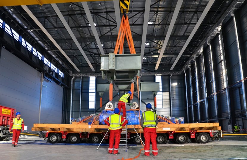 However large and impressive, the three 50-tonne elements delivered to ITER are but a small part of the completed 3,850-tonne component. (Click to view larger version...)