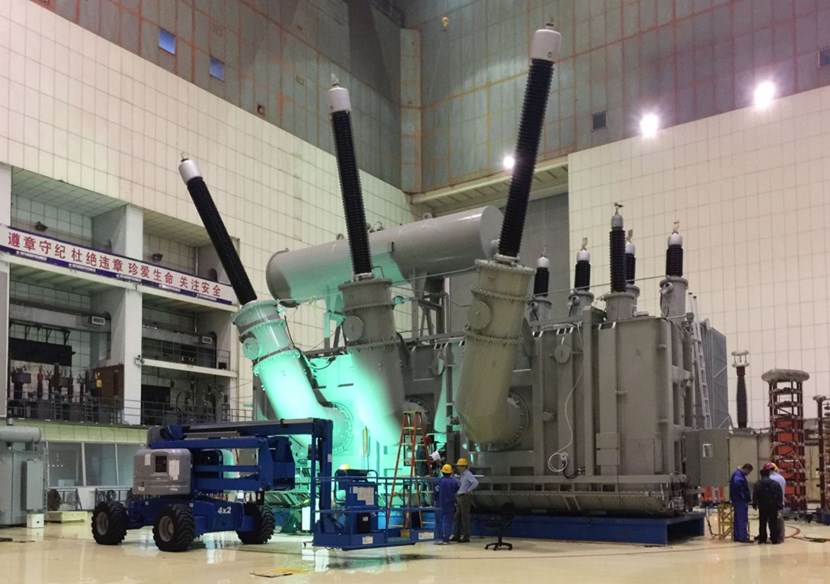 Procured by China, three giant transformers (460 tonnes, 15 metres high) will feed power to the heating and control systems during plasma pulses. (Click to view larger version...)