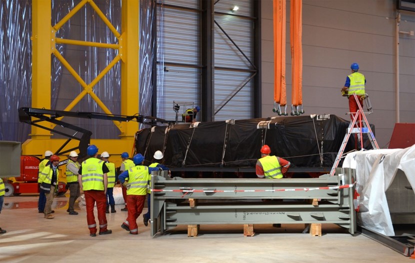 The last three segments of the cryostat base were safely delivered to ITER at 2:30 a.m. on 20 October and unloaded the next afternoon. (Click to view larger version...)