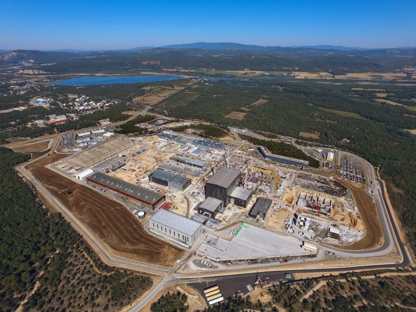 Nestled in the hills of Provence, the ITER site is now home to more than 3,500 people, worksite workers and scientific, technical and administrative personnel. In a few years it has outgrown the village that hosts it. (Photo ITER Organization - EJF Riche) (Click to view larger version...)