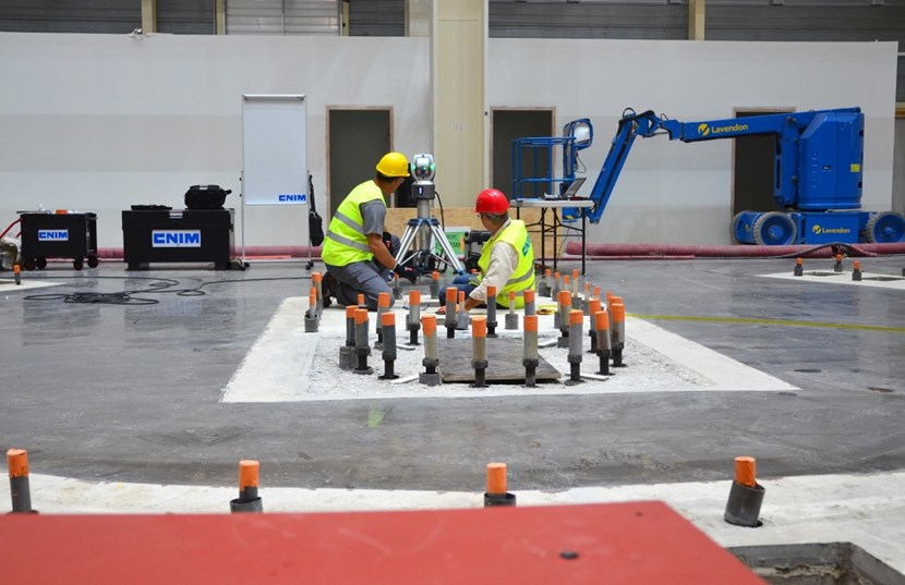 Careful measurements were taken before, during and after the installation of the base plates, which will serve as the ''zero level'' reference point for all tool installation activities ahead. (Click to view larger version...)