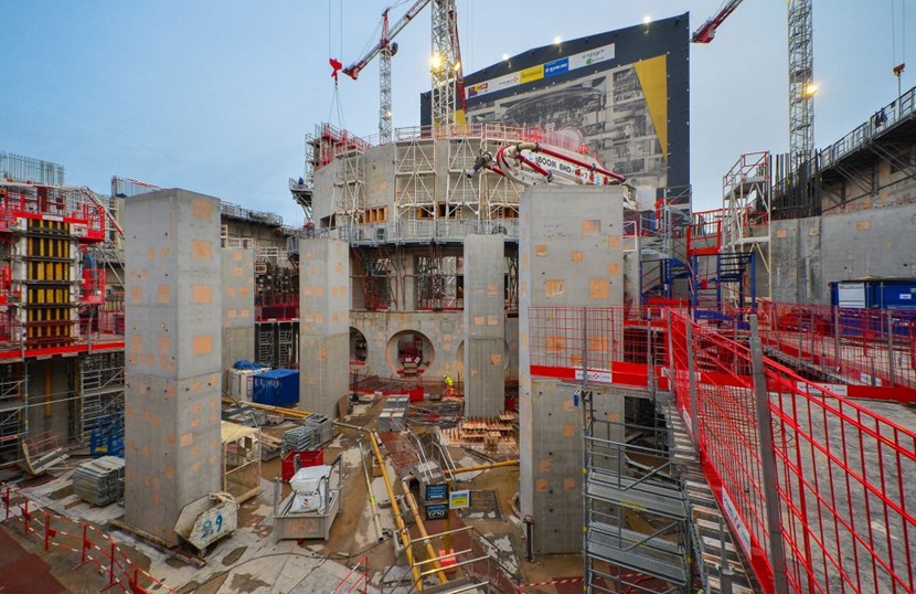 The massive structure of the bioshield—an emblem of the ITER Project—is now bare and its revealed anatomy helps us to better understand its function. (Click to view larger version...)
