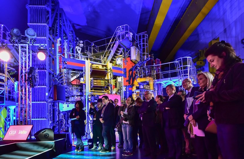 More than a year after producing its first plasma, the ITER-relevant WEST project was inaugurated amid a spectacular light show. (Click to view larger version...)