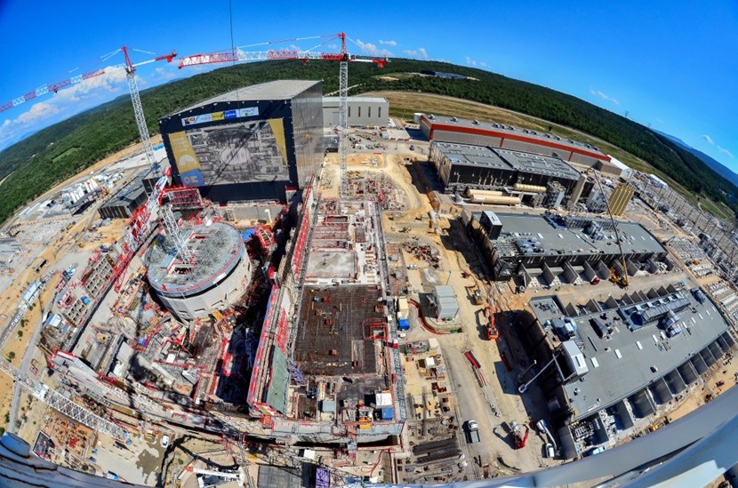 The ITER site in early July 2018. Project metrics indicate that the level of design completion for First Plasma components and systems is at 93.9 percent, while the level of construction and manufacturing completion to reach First Plasma has topped 60 % based on ITER Unit of Account value credits (May data). (Click to view larger version...)