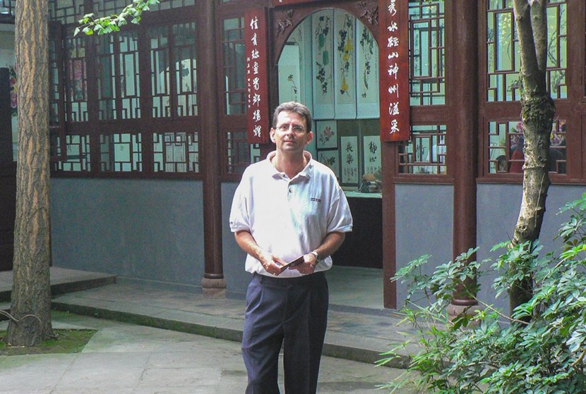 Alain Bécoulet, in China in 2006, half-way into a 30-year relationship built on ''warm and confident relationships''. (Click to view larger version...)