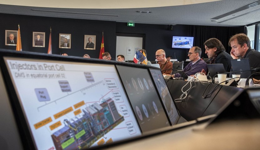 The full design of the ITER disruption mitigation system—more than 100,000 components—was presented over four days to in-person and on-line experts. Disruptions are expected on ITER, and a robust mitigation system is critical. (Click to view larger version...)