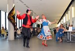 Veaceslav Tokarev and Helen Guillaumin, of Marseille's Alliance franco-russe gave a spectacular demonstration of traditional Russian dances.