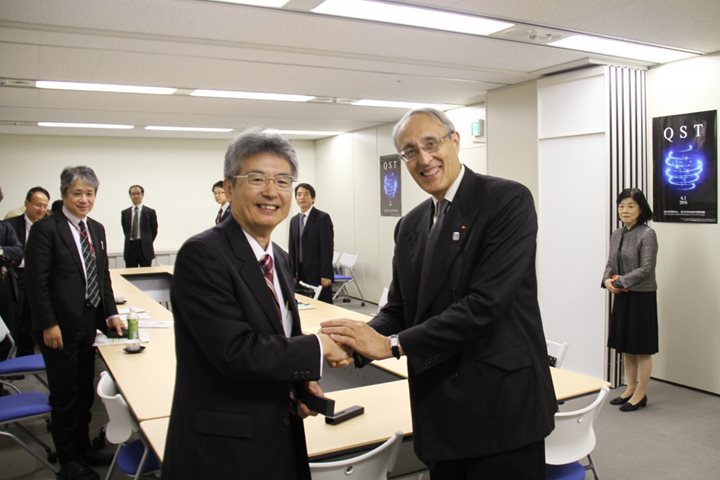 In Japan, stopping by the National Institutes for Quantum and Radiological Science and Technology