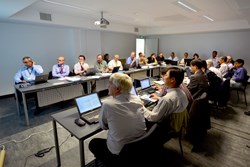 Following three and a half months of videoconference meetings, the international players of the Test Blanket Program Working Group on TBS RadWaste Management met for two days—and for the first time in person—last week at ITER. (Click to view larger version...)