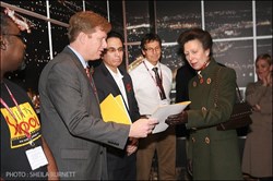 During one intermission, Joe was given the opportunity to briefly meet Her Royal Highness Princess Anne and present her with an invitation to visit the ITER site in France. (Click to view larger version...)