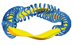 The complex geometry of the stellarator. Source: Max-Planck-Institut für Plasmaphysik (Click to view larger version...)