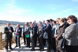 Thierry Brosseron from Agence Iter France welcomed the German industrialists on site. (Click to view larger version...)