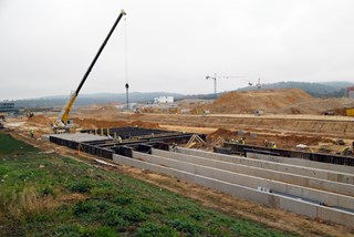 Adaptation and infrastructure works on the ITER site, November 2012. (Click to view larger version...)