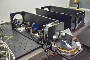 A full-scale prototype of the measurement system, developed by ASE Optics Europe for Fusion for Energy. The in-vessel viewing system will use LIDAR technology, firing a laser beam onto a plasma-facing surface and collecting the reflected light. © Fusion for Energy (Click to view larger version...)