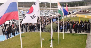 At 14:46 this Monday, the ITER staff interrupted their work and stepped outside office buildings to observe a minute of silence in honour of the victims of the earthquake and the subsequent tsunami in Japan. (Click to view larger version...)