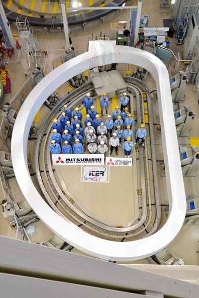 Creating the winding pack of an ITER toroidal field coil is a multistep process that demands precision and rigour. The first Japanese toroidal field winding pack was realized by Mitsubishi Heavy Industries Ltd/Mitsubishi Electric Co; a second is underway at Keihin Product Operations/Toshiba Corp. (Click to view larger version...)