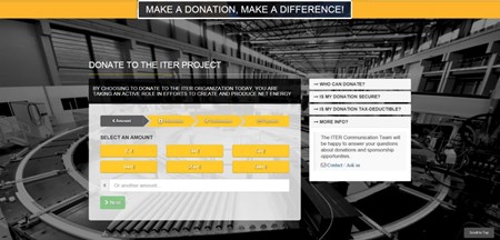 Following in the footsteps of other large science research organizations, the ITER Organization has set into place a sponsoring and donations policy that allows members of the public to share in the ITER adventure. (Click to view larger version...)