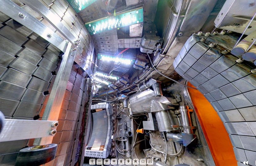 The next best thing to actually walking inside a tokamak: embarking on Mumgaard and Bolin's virtual tour of MIT's tokamak Alcator C-Mod. (Click to view larger version...)
