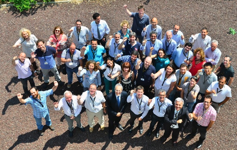 Composed of 38 staff members from the European Domestic Agency (Fusion for Energy) and 27 from the ITER Organization Central Team, the BIPS Project Team celebrated its creation on Friday 5 June. ITER Director-General Bernard Bigot stands in the front row, at centre. (Click to view larger version...)