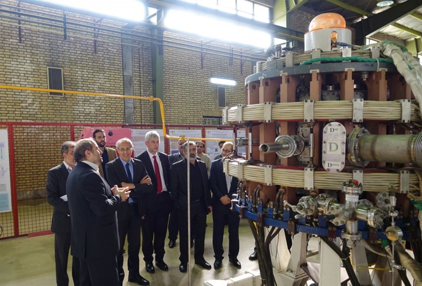 Members of the Atomic Energy Organization of Iran briefed the ITER team on diagnostics R&D performed using the Damalvand Tokamak. (Click to view larger version...)