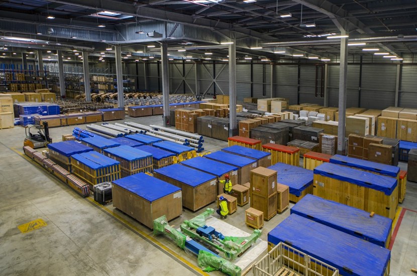 Z2—the largest on-site storage facility—provides a total of 15,000 m² of storage (9,000 m² internal, 6,000 m² external). (Click to view larger version...)