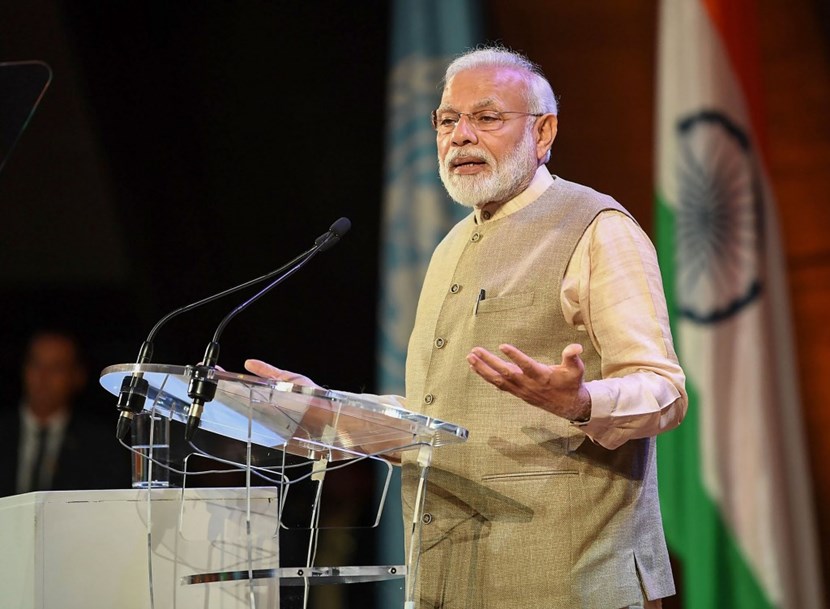 ''When fusion technology becomes available [...] this achievement will bear the mark of your contribution'', said Indian Prime Minister Narendra Modi to the expatriate Indian community gathered at UNESCO headquarters in Paris. (Click to view larger version...)