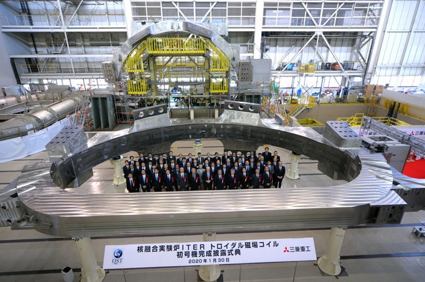 Celebrating a major technical and human achievement in Japan on 30 January. During his congratulatory speech, ITER Director-General Bernard Bigot described the industrial component as one of the most complex first-of-a-kind components of the ITER machine. (Click to view larger version...)