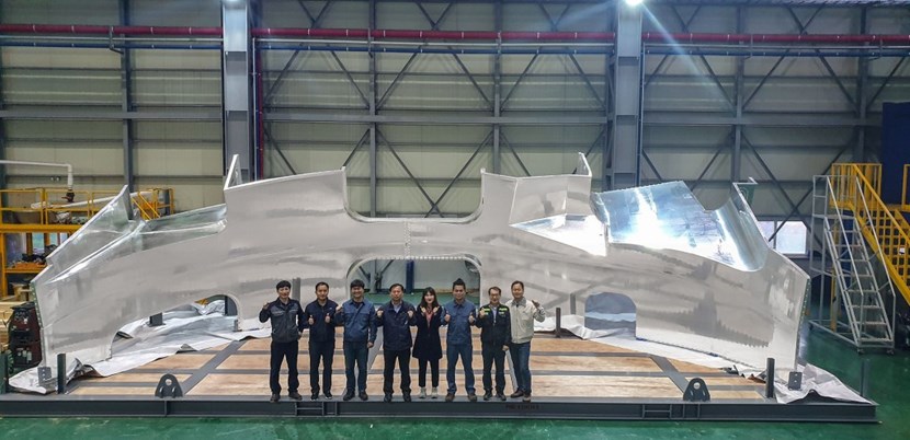 The 12-metre-tall thermal shield component for vacuum vessel sector #2 has passed all factory acceptance tests. (Click to view larger version...)