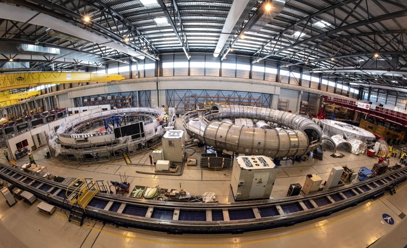 In this 257-metre-long production facility on the ITER site, European Domestic Agency contractors are producing four of ITER's six poloidal field magnets. A fifth, poloidal field coil #6, was manufactured under European contract in China and has arrived for cold testing. (Click to view larger version...)